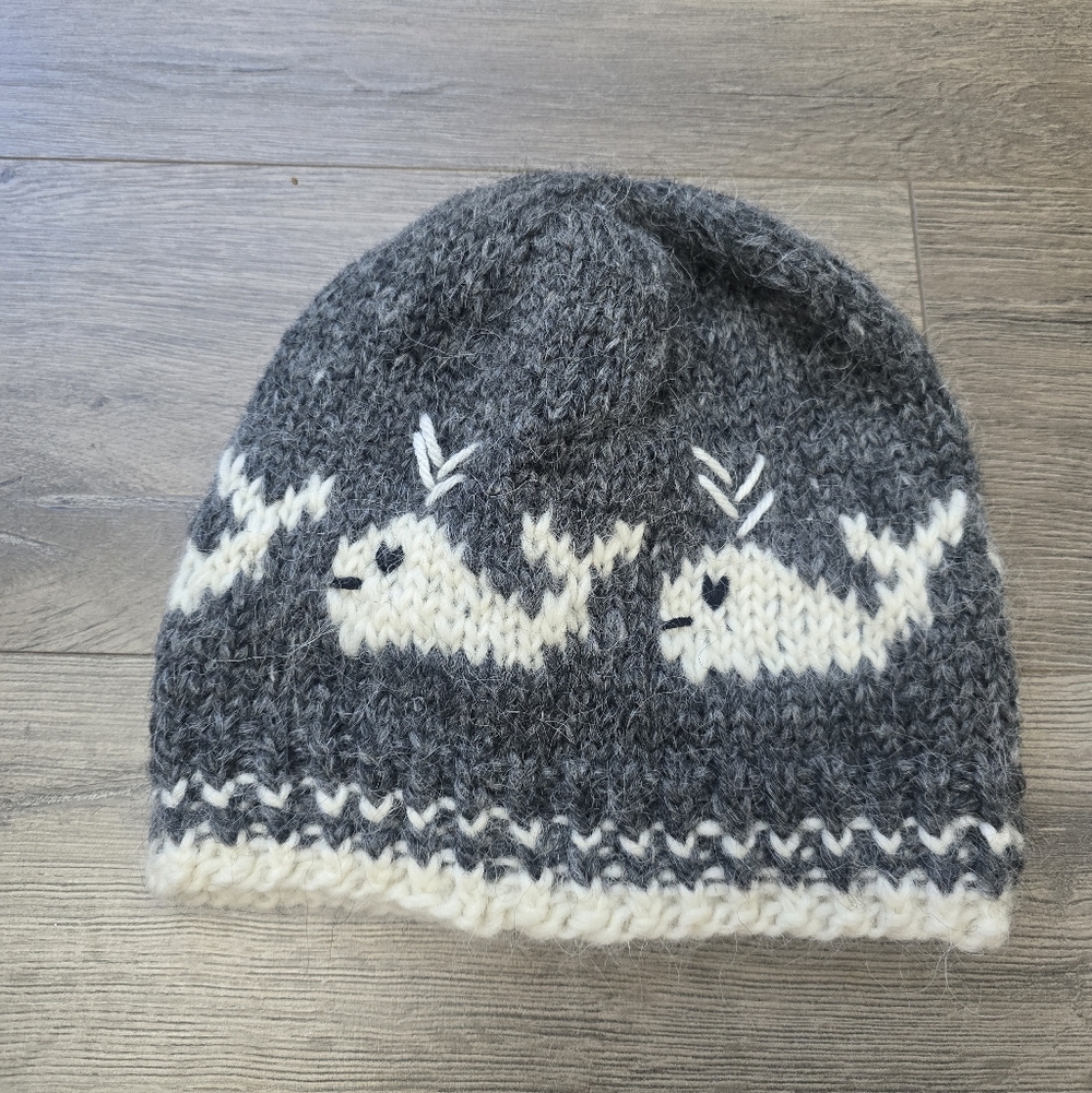 Handmade Childs Wool Stocking Cap Warm Cute